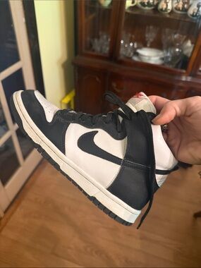 Nike Boy’s Black and White High-Top Sneaker